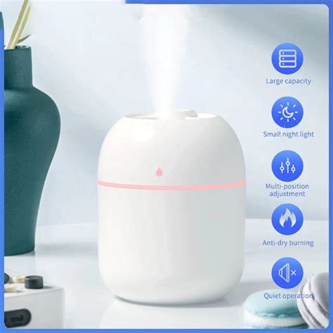 220ML Air Humidifier Ultrasonic Mini Car Aroma Diffuser Portable USB