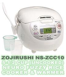 Zojirushi Ns Zcc Cup Uncooked Neuro Fuzzy Rice Cooker And