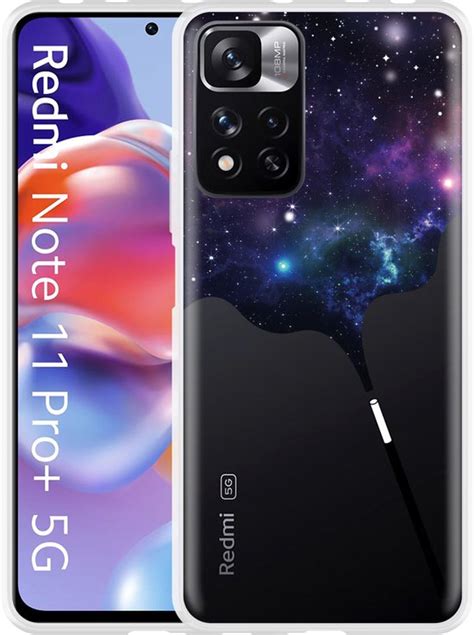 Cazy Hoesje Geschikt Voor Xiaomi Redmi Note 11 Pro Galaxy Toverstaf