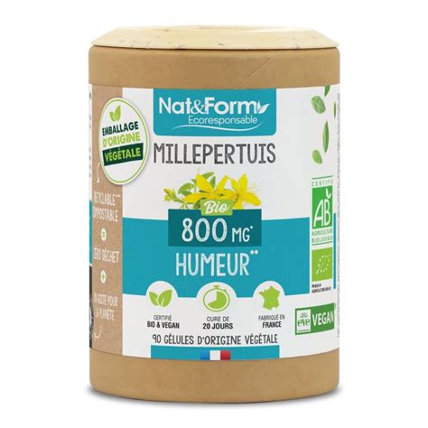 Millepertuis Bio En G Lules V G Tales Humeur Nat Form