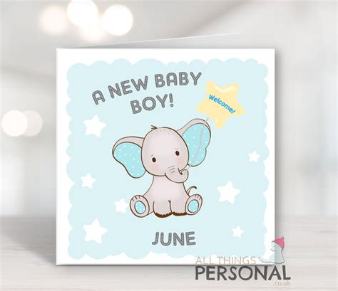 A New Baby Boy Card - All Things Personal