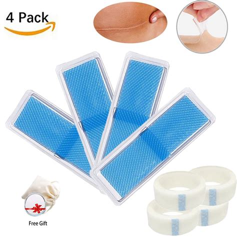 Buy Silicone Strips 4 Pack Gel Away Strips Remover Strips Reusable Medical Grade Silicone Gel