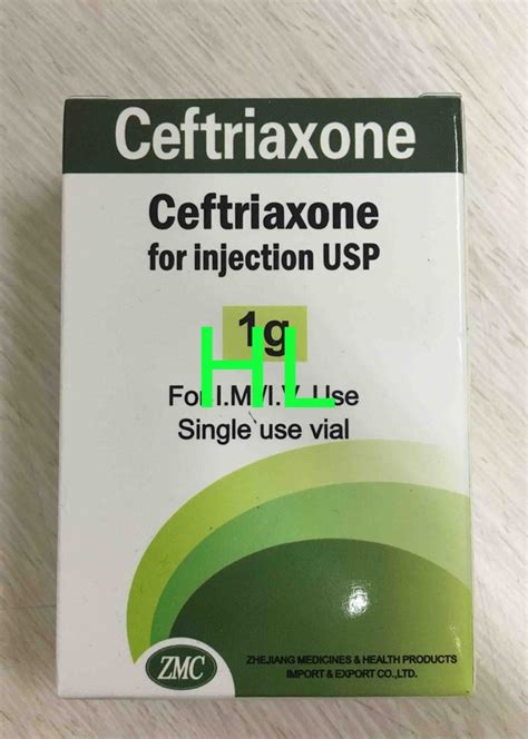 Ceftriaxone Sodium Powder Injection Medicine G Antibiotic Drugs