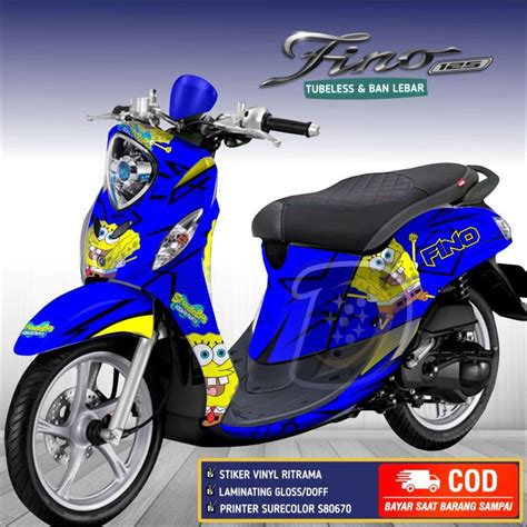 Decal Fino Full Body Striping Yamaha Fino Stiker Motor Fino