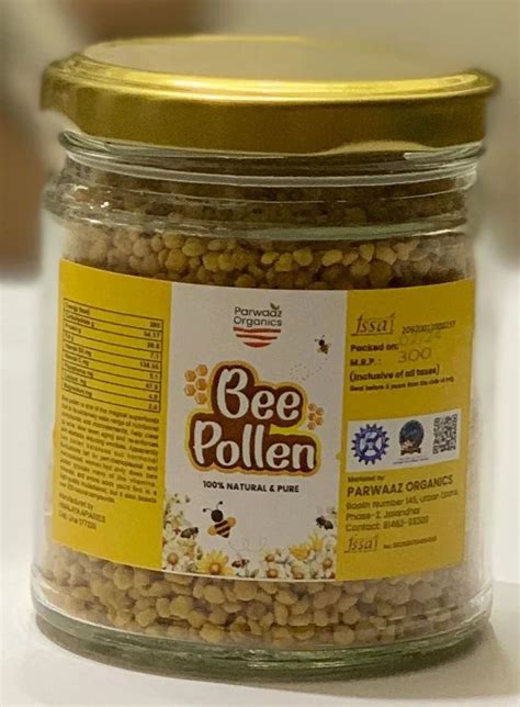 Parwaaz Organics Natural Bee Pollen Grade Standard Food Grade