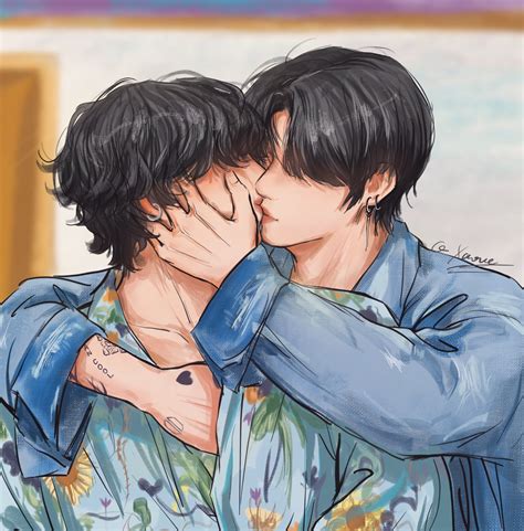 Xaoue宵月 on Twitter in 2020 Taekook Vkook fanart Fan art