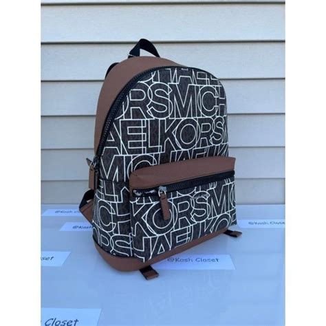 michael kors bags michael kors mk cooper graphic logo backpack