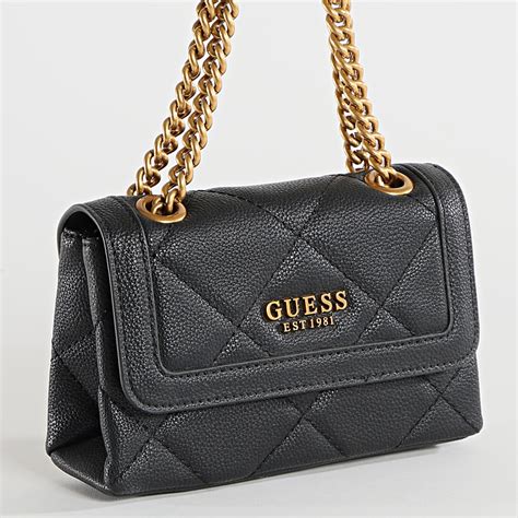 Guess Sac A Main Femme Abey Mini Noir LaBoutiqueOfficielle