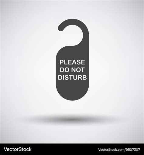 Dont Disturb Tag Icon Royalty Free Vector Image