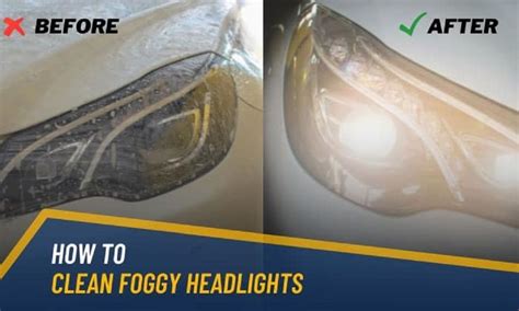 How To Clean Foggy Headlights Permanently 3 Ways Foggy Headlights