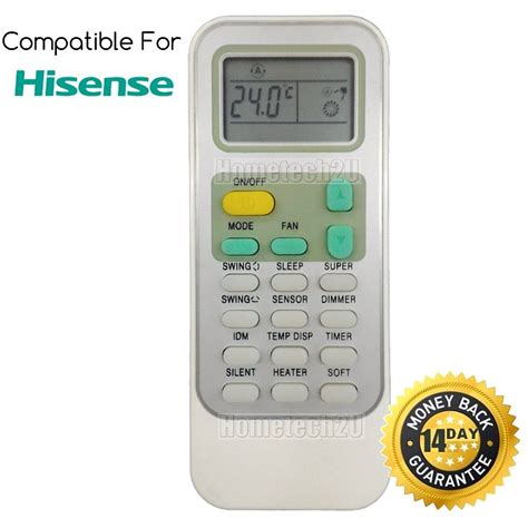 Buy Hisense Air Cond Air Conditioner Remote Control Replacement (White ...