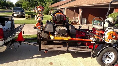 Upscale Lawn Care Trailer Set Up 2017 Youtube