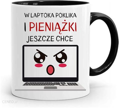 Polidraw Kubek Czarny Informatyka Programisty Pieniążki 1574631858