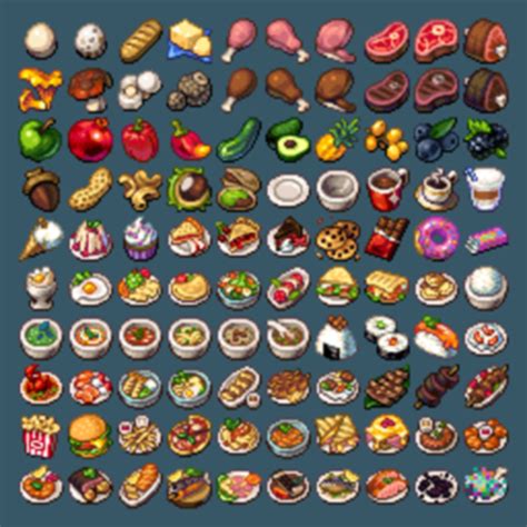 Release And Icon Festival 2 Pixel Rpg Icons Food And Cooking 24×24 By