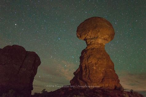 Balanced Rock Against Stars (1 of 1) – Tony Lazzari Photography