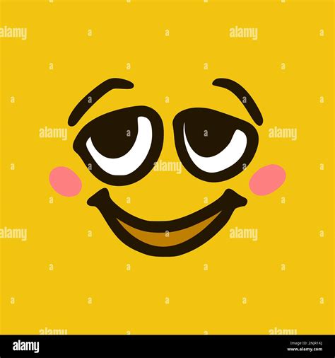 Cute Happy Face Cartoon Face Expressions Doodle Characters Mouth And Eyes Illustration Stock