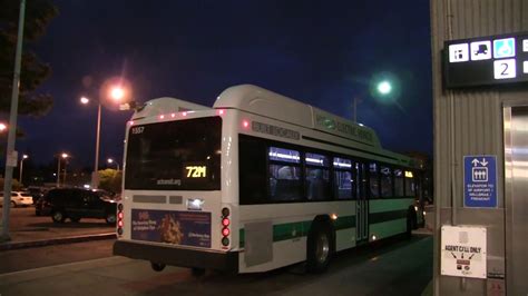 Ac Transit Gillig Advantage Hybrid Route 72m 1557 Youtube