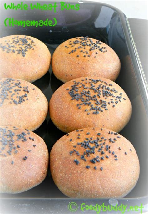 Whole Wheat Burger Buns Recipe Homemade Foodybuddy