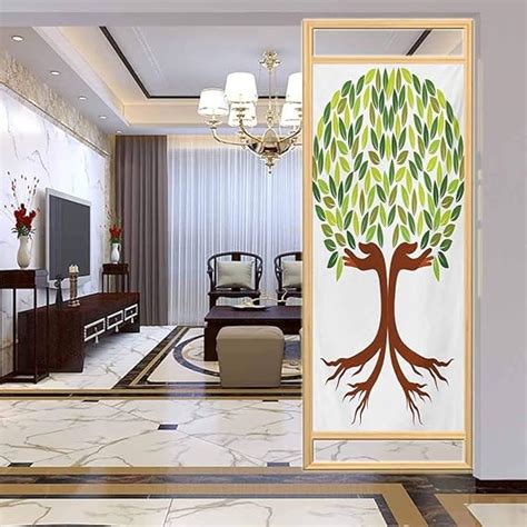 Glass Decorative Window Film Glass Sticker Tree Of Life Symbolic Eco Tree With