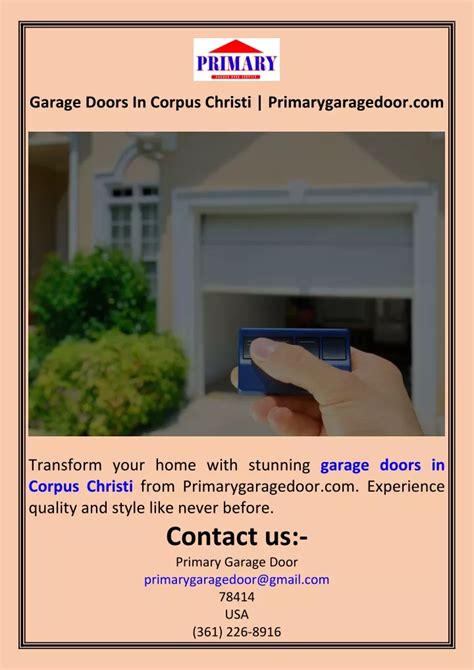 Ppt Garage Doors In Corpus Christi Powerpoint Presentation Id 13212002