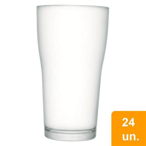 Conjunto de Copos 200ml Boteco Cerveja 24 Peças Nadir Linha Comercial