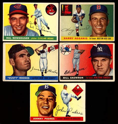 1955 Topps Baseball Card Lot 64093