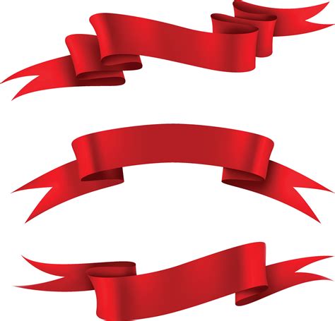 Vector red ribbons.Ribbon banner set. 42384183 Vector Art at Vecteezy