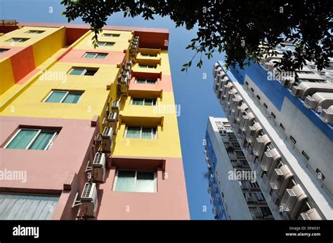 Guangzhou China Modern Apartment Buildings In Tianhe Stock Photo Alamy