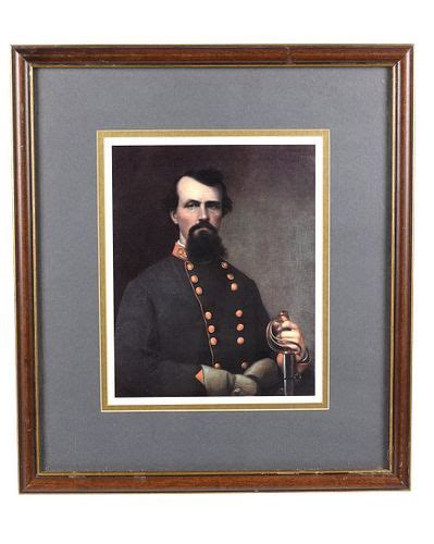 Confederate General Nathan Forrest (1821-77) Print sold at auction on 22nd April | North ...