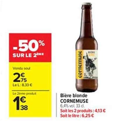 Promo Bi Re Blonde Cornemuse Chez Carrefour Icatalogue Fr