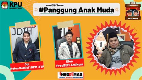 Ngodemas Seri Panggung Anak Muda Bersama Dpm It Telkom Dan Bem Univ