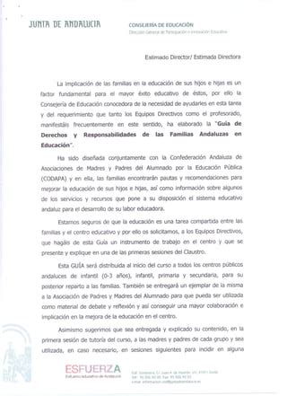 Carta Participaci N Familias Pdf