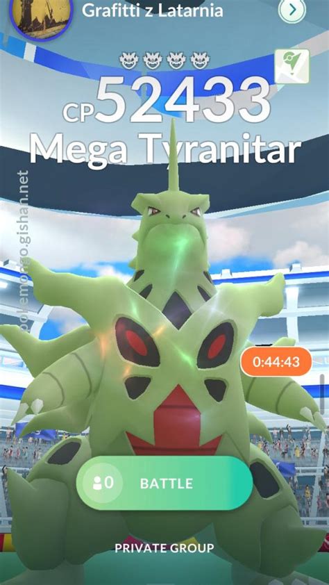 Mega Tyranitar Raid Boss Pokemon Go