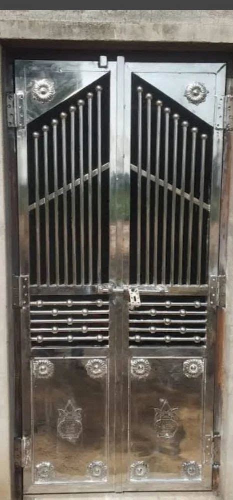 Polished Inch Silver Stainless Steel Door For Home At Rs Sq Ft