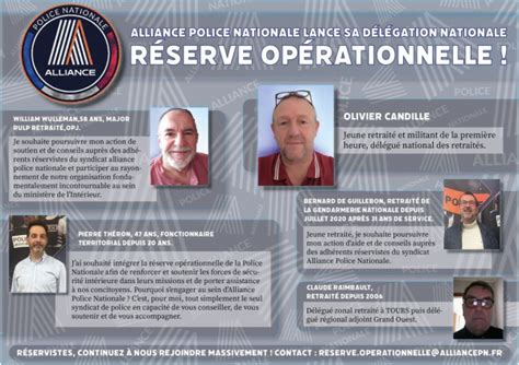 Alliance Police Nationale Lance Sa D L Gation Ropn