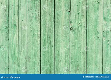 Groene Houten Achtergrond Een Oude Houten Wand Met Scheurtjes En