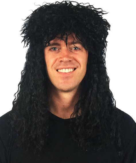 Amazon Hisilli S Rocker Wig Black S Costume Wig Black S