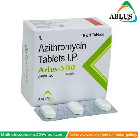 Azithromycin 500mg At Rs 794strip Of 3 Tablets Azithromycin 500 Mg