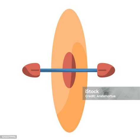 卡通橙色皮划艇圖示插圖隔離向量圖形及更多冒險圖片 冒險 划獨木舟 划皮艇 Istock