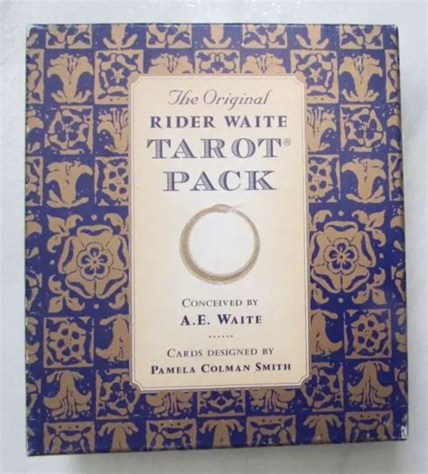 THE ORIGINAL RIDER Waite Tarot Pack Conceived By A E Waite Pamela