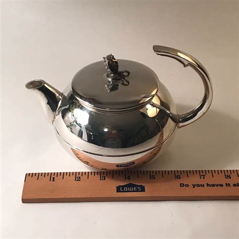 Vtg Rare Torre Tagus Silver Plated Teapot Etsy