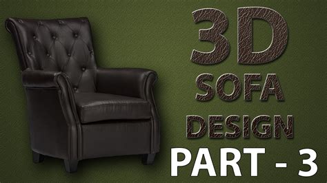 Modeling Chesterfield Sofa Tutorial In Ds Max Part Youtube