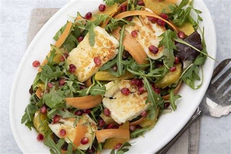 Recipe Of The Week Halloumi Pomegranate And Orange Salad