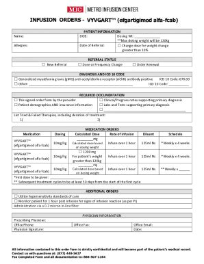 Fillable Online Vyvgart Dosage Form Strength How To Use And More