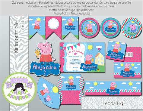 Kit Imprimible Peppa Pig Gabys Karys Designs