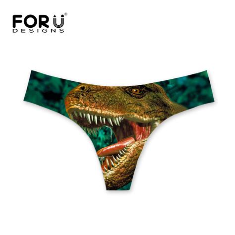 2021 FORUDESIGNS 2017 Sexy Women G String Thongs Woman Panties 3D Tiger