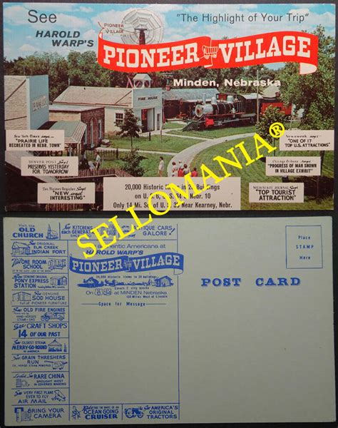 Postcard Usa Harold Warp S Pioneer Village Minden Nebraska Cc Uk