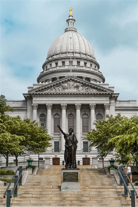 Hd Wallpaper Madison United States Wisconsin State Capitol