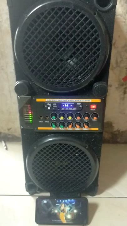 Speaker Aktif Bluetooth Karaoke Mixing Double 8 Inch Rakitan Sendiri