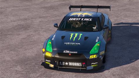 [liberty Walk Nissan Gt R]monster Energy Livery Gta5